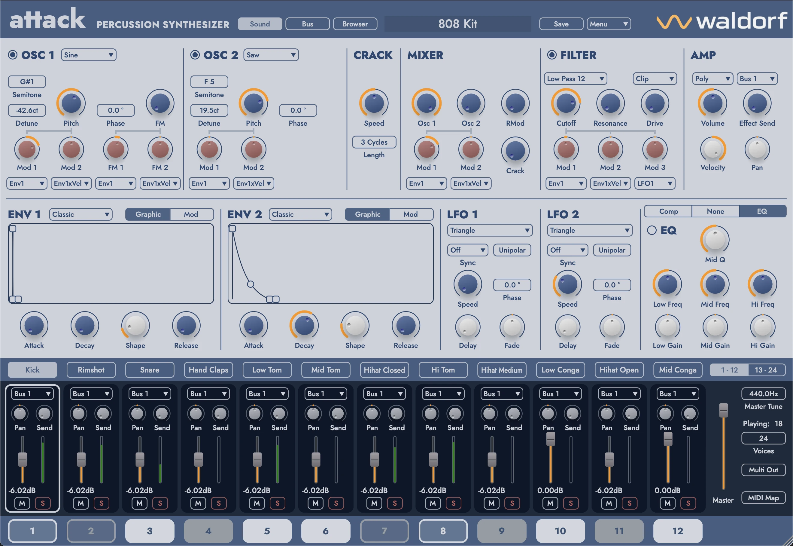 Waldorf Music revamps Attack percussion synthesizer