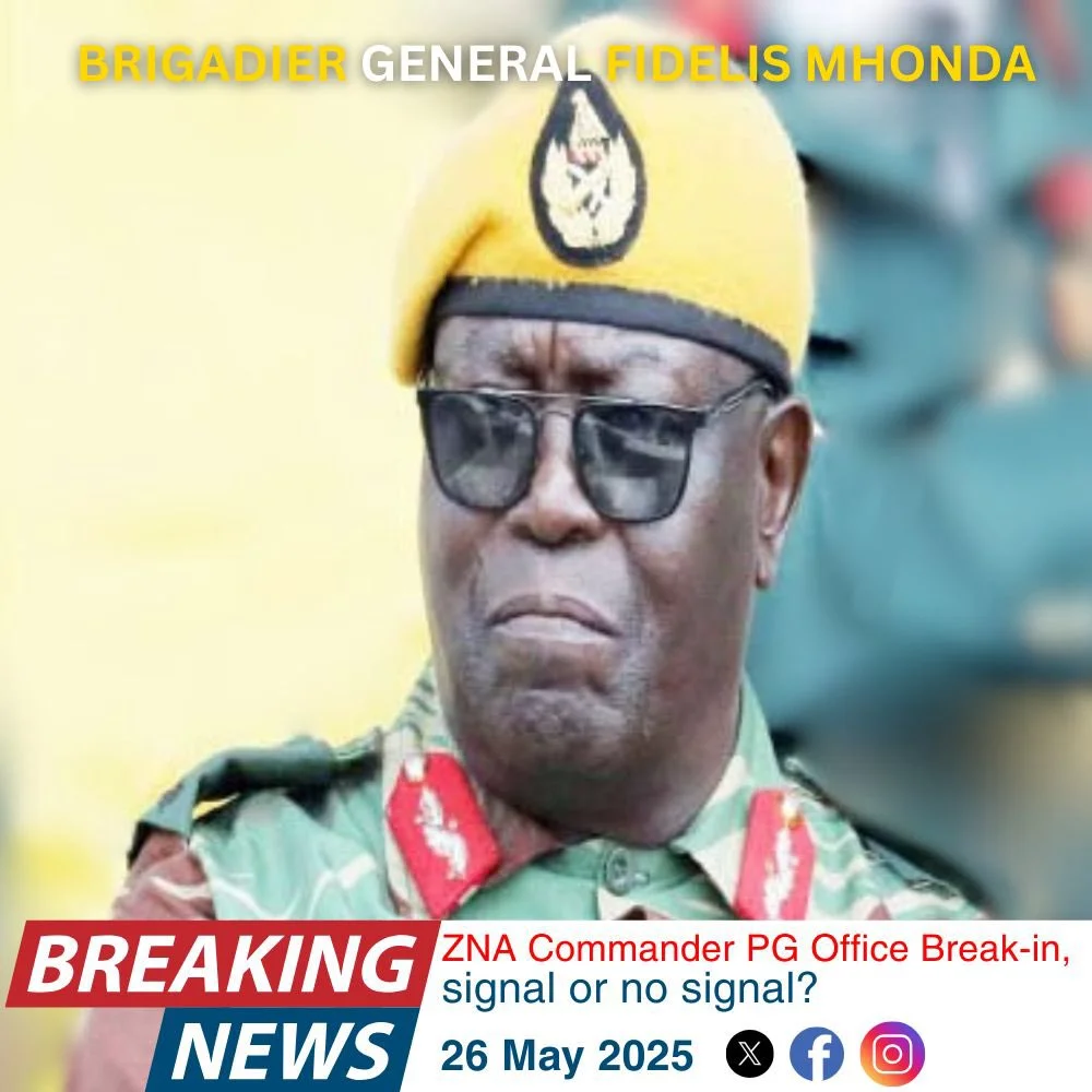 Wild Mystery Heist Hits General Mhonda Office