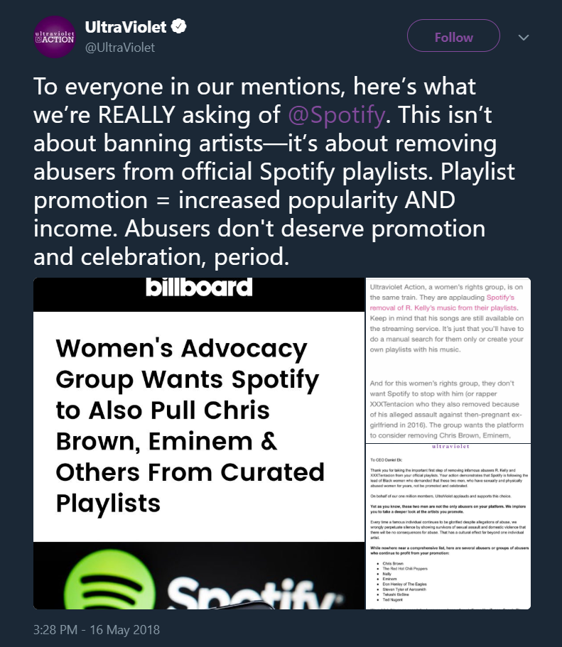 Women's Rights Group Ultra Violet Wants Chris Brown and Eminem's music Taken Down From Spotify...png