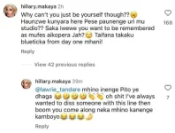 Hillary Makaya tells Oriyano to find his own style.webp
