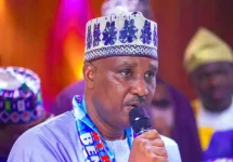 Speaker Abbas gives a shout out to Uba Sani.webp