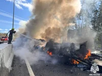 M11 crash and truck blaze cause huge traffic jam.webp