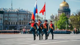 Cossacks Storm Palace Square Victory Parade.webp