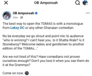 OB Amponsah Demands Comedian Takeover at TGMA Stage.webp