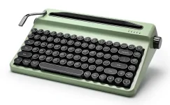 Glam Retro Keyboard Steals Spotlight with Chrome Keys.webp