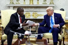 Trump Rants at Ramaphosa Over White Farmer Genocide.webp
