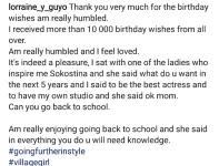 Zimbabwe Celebrity News 2020 - Lorraine Guyo Back To School - IMG2.webp
