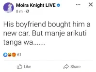 Eric Knight's daughter Moira says Tawanda Mumanyi is ngochani or ngito.webp