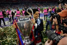 PSG President Cheers Dream Champions Win.webp