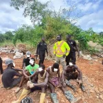 Police Blitz Nabs 30 Galamsey Miners Equipment Destroyed.webp