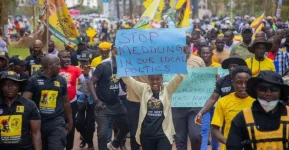 Protesters Storm Embassy as Museveni Meets German Envoy.webp