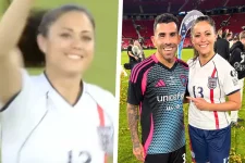 Sam Quek Riles Up Old Trafford With Liverpool Anthem at Soccer Aid.webp