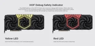 Galax HOF RTX 5080 5070 Ti LEDs warn melty cables.webp