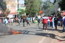Teargas and bonfires as Murang'a youths join nationwide protests.webp