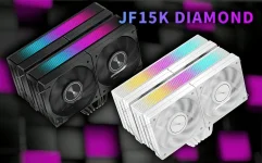 JIUSHARK Debuts JF15K Diamond CPU Cooler With Four Fans and 280W Cooling.webp