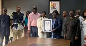 Minister Gomashie Honours Roselyn Akosua Mantey for Guinness World Record Achievement.webp
