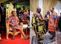 Otumfuo Osei Tutu II Greets King Mswati III Standing as a Gesture of Equality.webp