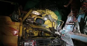 Two Killed in Truck Collision on Dhaka-Barishal Highway.webp