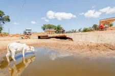 Enziu Bridge construction resumes after financial disputes, DP Kindiki vows no delays.webp