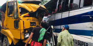Three Killed, 10 Injured in Horrific Bus-Truck Crash on Dhaka-Pabna Highway.webp
