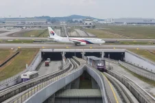 Rain floods KLIA Aerotrain tunnel, service resumes after a quick fix.webp