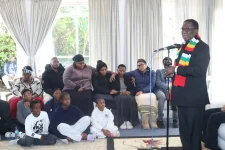 President Mnangagwa hails Sydney Gata as an energy sector giant.webp