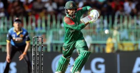 Bangladesh bowled out for 248 in the second ODI against Sri Lanka.webp