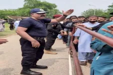 Islamabad police chief leads security checks at Muharram procession.webp