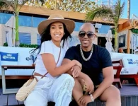 Theo Kgosinkwe marks his wife Vourne's 32nd birthday with a heartfelt tribute.webp