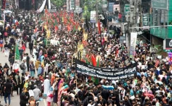 Ashura procession held peacefully in Dhaka under tight security.webp