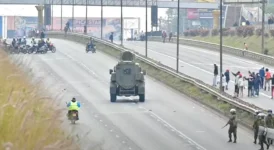Clashes erupt between police and protesters on the Thika Superhighway.webp