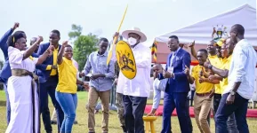 Museveni pledges to develop Bugonza Shrine as a major religious tourism site.webp