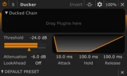 HOFA system ducker plugin muzzles background music, voiceovers cheer.webp