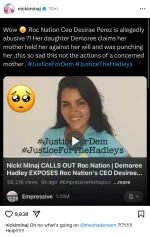 Nicki Minaj torpedoes Jay Z paternity suit, Desirée Perez abuse claims.webp