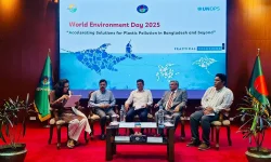 Agargaon elite chat while the Bay of Bengal fills with plastic.webp