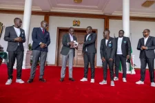 Ruto taunts critics as chicken farmer hosts Mozzart Bet Cup champs at State House.webp