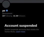 Kanye West suspended from Twitter a social media microblogging website - IMG1.jpeg