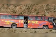 Sardhaka bloodbath terrorizes Punjab as militants massacre bus passengers.webp