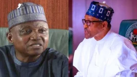 Garba Shehu says greater control was put on a recovering Buhari.webp