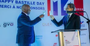 At Bastille Day party, Mbabazi hails Uganda's new French oil masters.webp