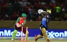 Rangpur Riders' title defense crumbles in 32-run loss to Guyana Amazon Warriors in GSL final.webp