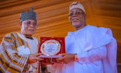 Ondo Governor Lucky Aiyedatiwa celebrates Deji of Akure's 10 years of leadership and developm...webp