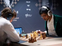 Magnus Carlsen defeats Praggnanandhaa 3-1 in Freestyle Chess Grand Slam, advances to third-pl...webp