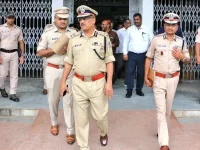 DGP Yogesh Bahadur Khurania visits the crime scene after a 15-year-old girl was set on fire i...webp