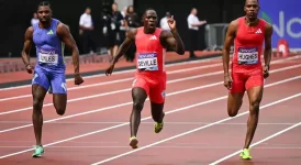 Oblique Seville eclipses Noah Lyles in the London 100m race.webp