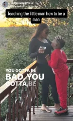 Musaladhi wenyu Sonja Madzikanda ogumhanisa mwana nemazamu ake, kuti zvityise.webp
