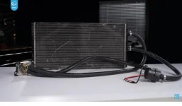 Ryzen Threadripper PRO 9995WX hits 4.9 GHz as Geekerwan uses BMW M4 radiator.webp