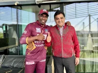 Dwayne Bravo applauds WCL, forges bond with owner Ajay Sethi.webp