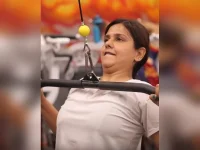 Actress Dalljiet Kaur tackles personal chaos in the gym.webp