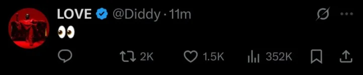 Diddy sparks frenzy with cryptic post on X after sex trafficking trial in New York.webp